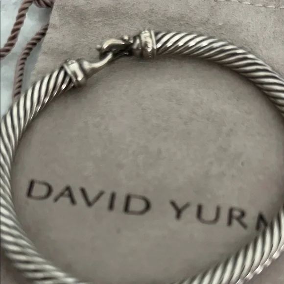 David Yurman Silver Twisted Bracelet - Picture 3 of 3